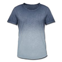 Men's T-Shirt with colour gradients - dip dye denim