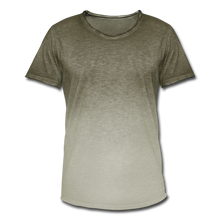 Men's T-Shirt with colour gradients - dip dye khaki