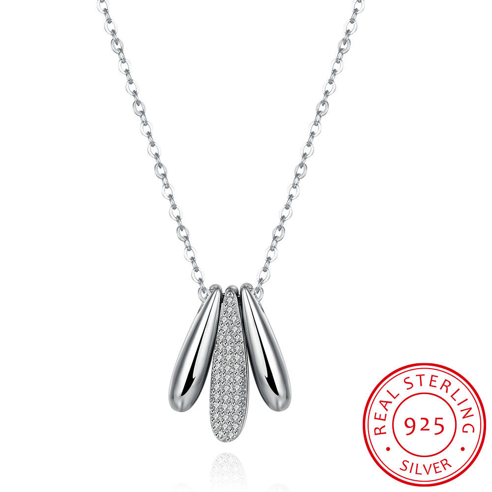 S925 Silver Necklace Bullet Modeling Necklace