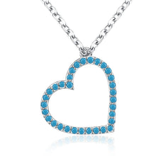 S925 Silver Necklace Love Zircon Fashion Necklace