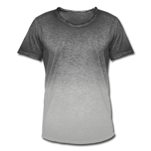 Men's T-Shirt with colour gradients - dip dye grey