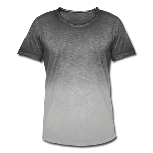 Men's T-Shirt with colour gradients - dip dye grey