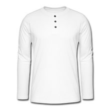 Henley long-sleeved shirt - white