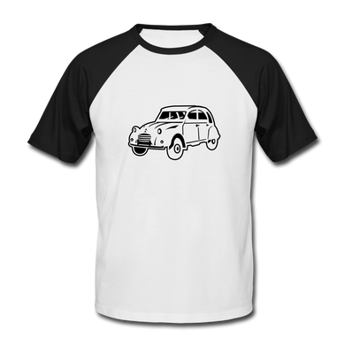 Men’s Baseball T-Shirt - white/black