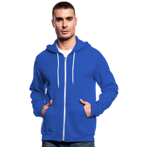 Unisex Hooded Jacket by Bella + Canvas - royal blue