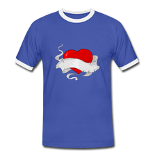 Men's Ringer Shirt - blue/white