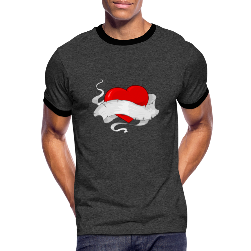 Men's Ringer Shirt - charcoal/black